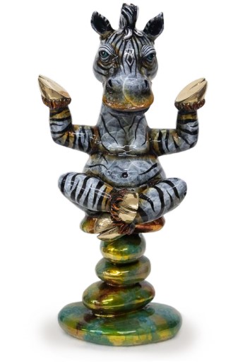 Carlos and Albert Zebra Zen (Bronze) (Medium)